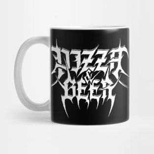 Pizza and Beer Death Metal Black Snack Mug